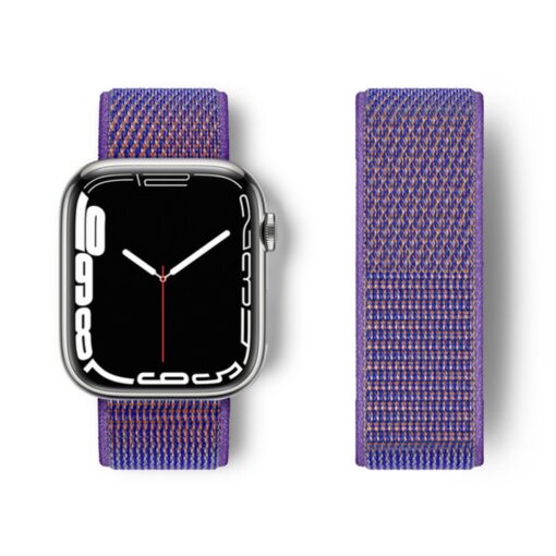 Apple Watch 45mm Hasırlı Cırtcırtlı Kordon - Görsel 8