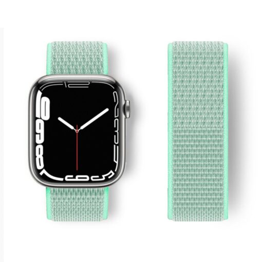 Apple Watch 45mm Hasırlı Cırtcırtlı Kordon