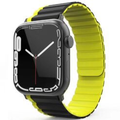Movenchy Apple Watch Ultra 49mm MO-WB1 Çift Renk Mıknatıslı Silikon