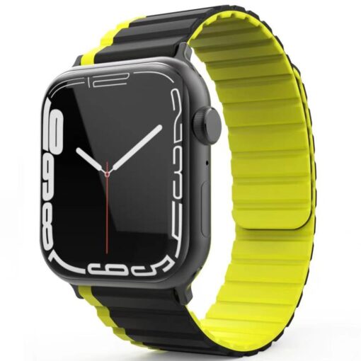 Movenchy Apple Watch Ultra 49mm MO-WB1 Çift Renk Mıknatıslı Silikon