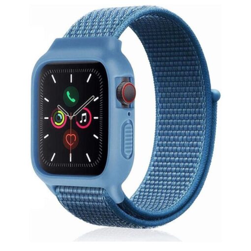 Apple Watch 42mm Hasırlı Cırtcırtlı Kasalı Kordon - Görsel 10