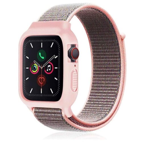 Apple Watch 42mm Hasırlı Cırtcırtlı Kasalı Kordon - Görsel 12