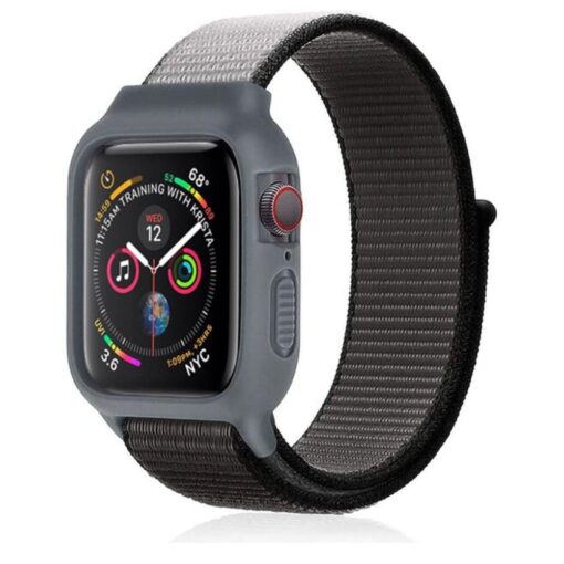 Apple Watch 42mm Hasırlı Cırtcırtlı Kasalı Kordon - Görsel 16