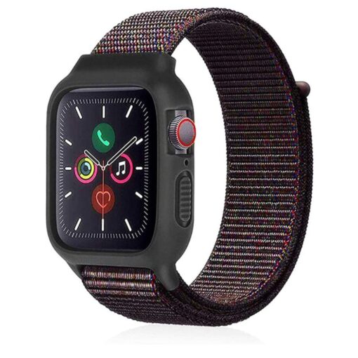 Apple Watch 42mm Hasırlı Cırtcırtlı Kasalı Kordon - Görsel 17