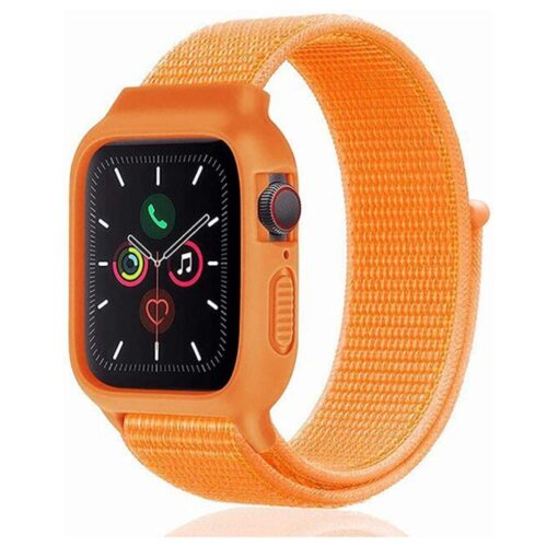 Apple Watch 42mm Hasırlı Cırtcırtlı Kasalı Kordon - Görsel 19