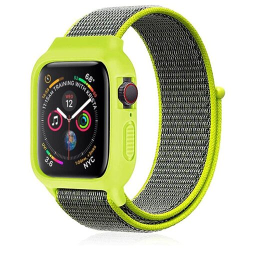 Apple Watch 42mm Hasırlı Cırtcırtlı Kasalı Kordon - Görsel 20
