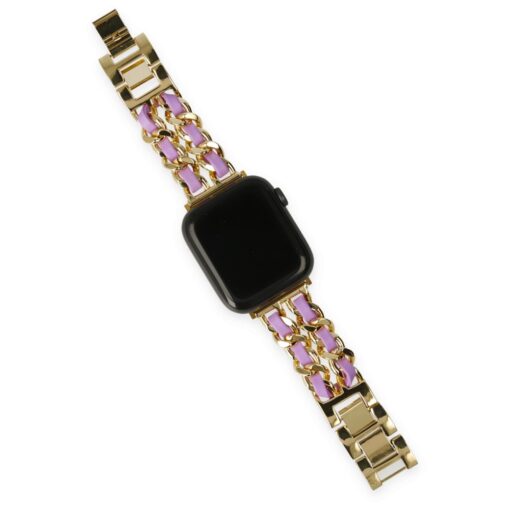 Apple Watch 40mm KR405 Metal Bakla Kordon - Görsel 4