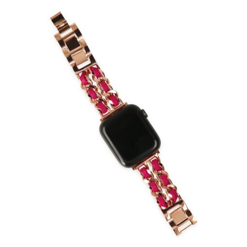 Apple Watch 40mm KR405 Metal Bakla Kordon - Görsel 5