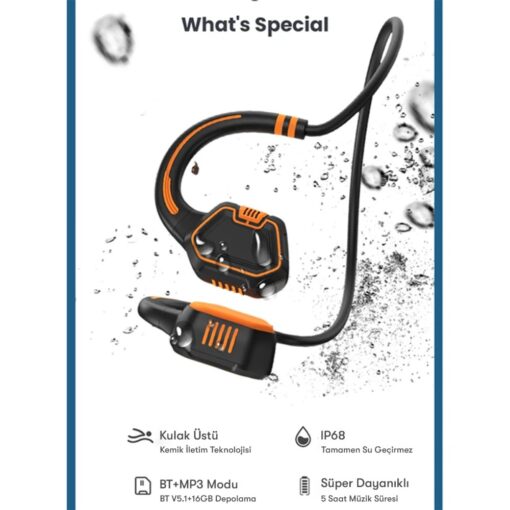Newface AS9 Suya Dayanıklı Bluetooth Kulaklık - Görsel 3