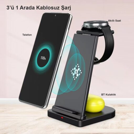 Newface B12S Samsung Kablosuz Şarj Masaüstü Set - Görsel 8