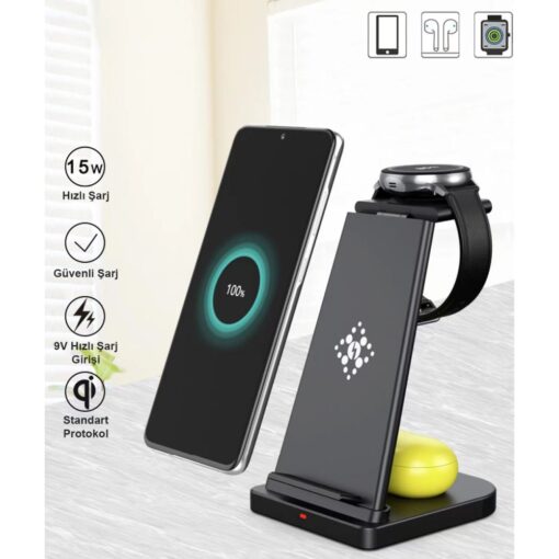 Newface B12S Samsung Kablosuz Şarj Masaüstü Set - Görsel 9