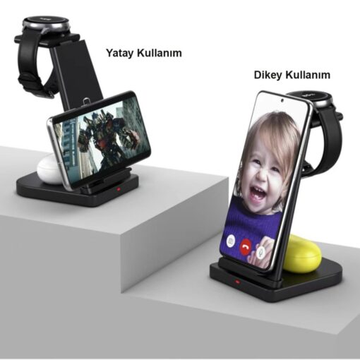 Newface B12S Samsung Kablosuz Şarj Masaüstü Set - Görsel 2