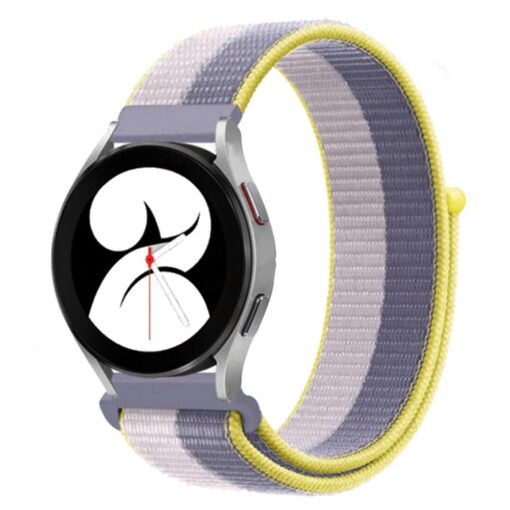 Samsung Galaxy Watch 4 Hasırlı Cırtcırtlı Kordon - Görsel 3