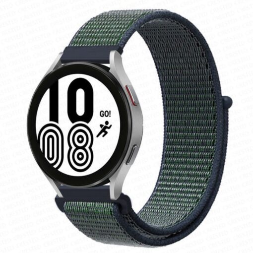 Samsung Galaxy Watch 4 Hasırlı Cırtcırtlı Kordon - Görsel 5