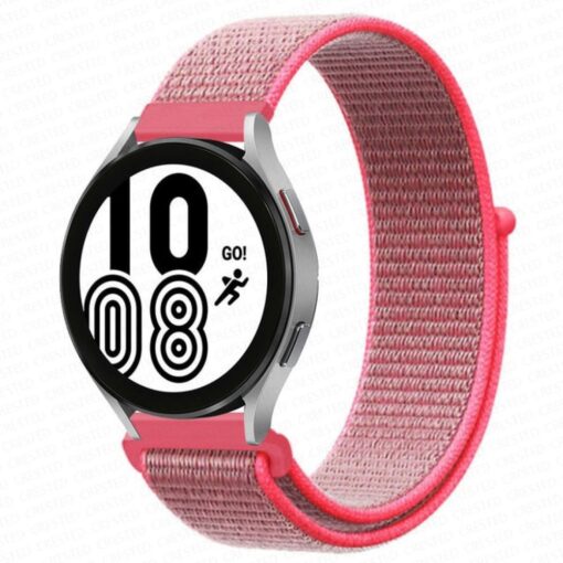 Samsung Galaxy Watch 4 Hasırlı Cırtcırtlı Kordon - Görsel 7