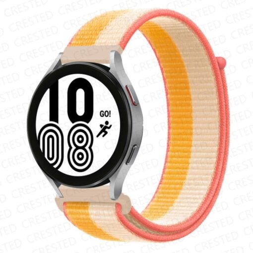 Samsung Galaxy Watch 4 Hasırlı Cırtcırtlı Kordon - Görsel 8