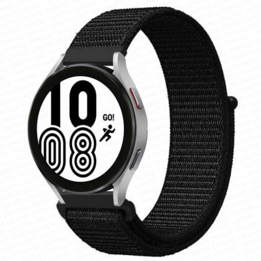 Samsung Galaxy Watch 4 Hasırlı Cırtcırtlı Kordon - Görsel 9