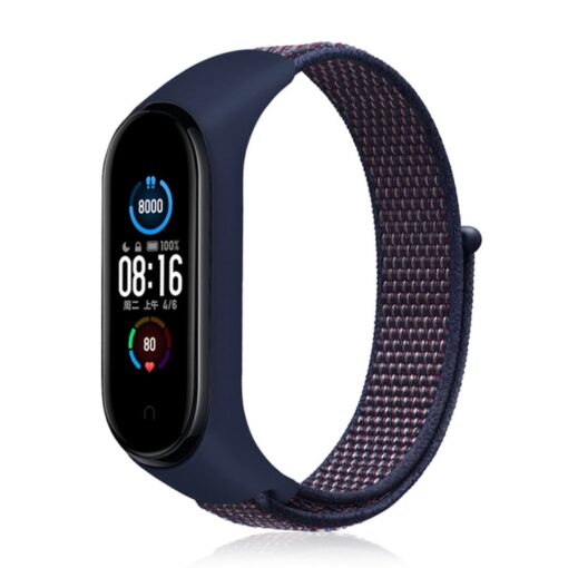 Xiaomi Mi Band 5 Hasırlı Cırtcırtlı Kordon - Görsel 4