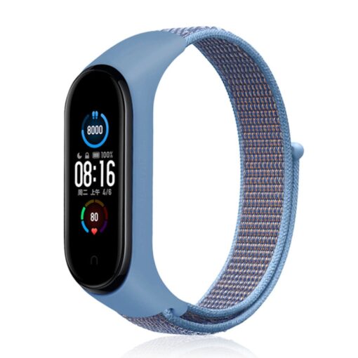 Xiaomi Mi Band 5 Hasırlı Cırtcırtlı Kordon - Görsel 5