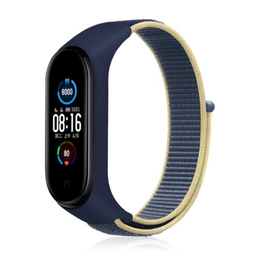 Xiaomi Mi Band 5 Hasırlı Cırtcırtlı Kordon - Görsel 6