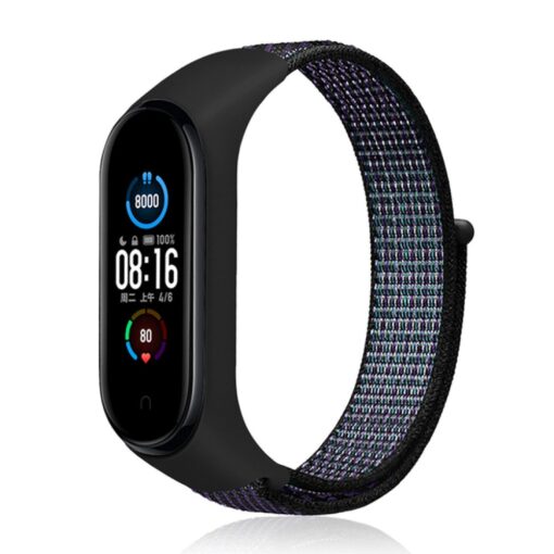Xiaomi Mi Band 5 Hasırlı Cırtcırtlı Kordon - Görsel 8