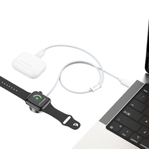 2in1 Akıllı Saat Wireless Şarj Kablosu - Görsel 3