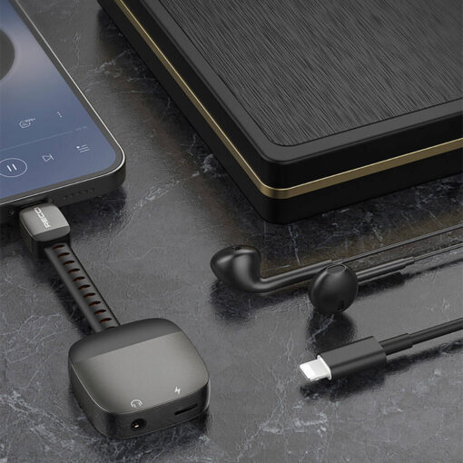 Recci RDS-A12 Lightning 2in1 Şarj ve Ses Adaptörü - Görsel 6