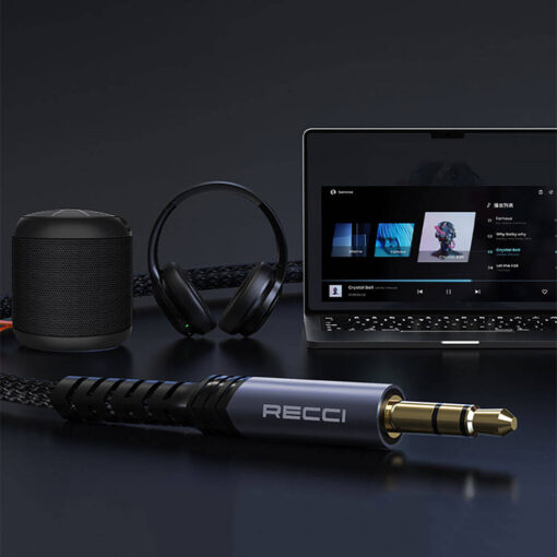Recci RDS-A26 Lightning to 3.5mm AUX Audio Kablo - Görsel 4