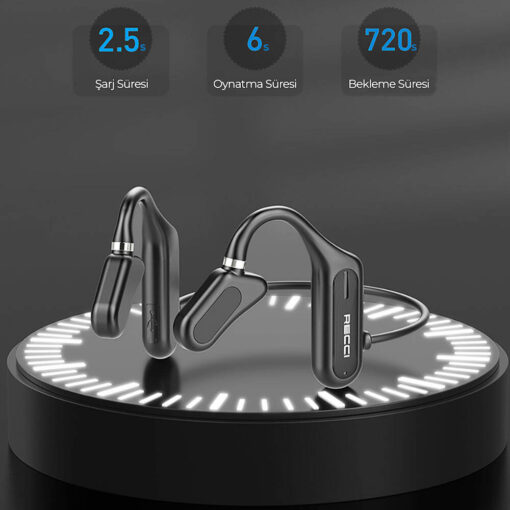 Recci REP-W27 Flutter Serisi Suya Dayanıklı Sporcu Bluetooth Kulaklık - Görsel 8