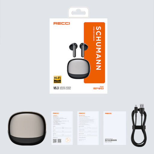 Recci REP-W53 Schumann TWS Wireless 5.3 Bluetooth Kulaklık - Görsel 8