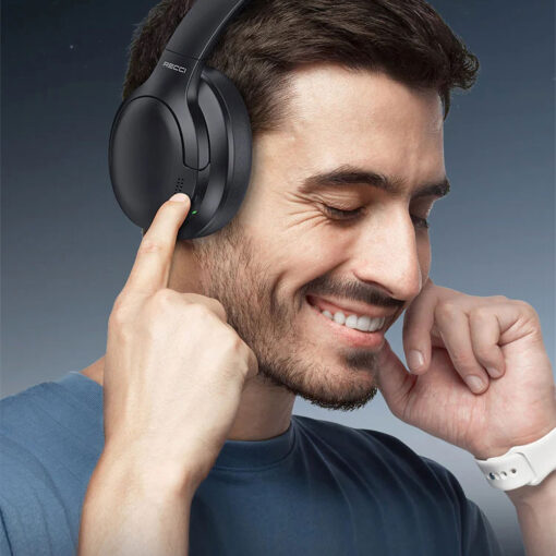Recci REP-W59 Baron Serisi ANC Özellikli FM Destekli Ayarlanabilir Kulak Üstü Bluetooth Kulaklık - Görsel 8