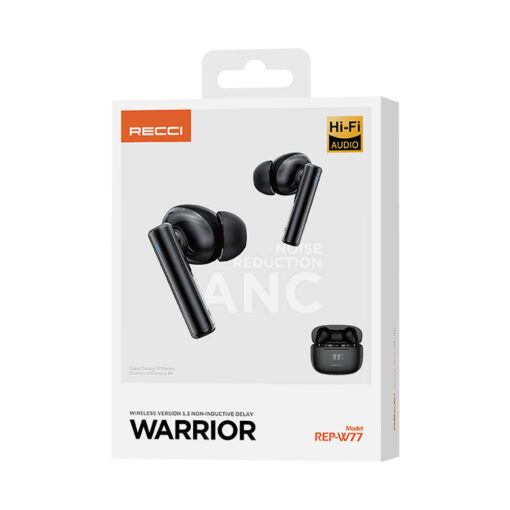 Recci REP-W77 Warrior ANC Özellikli TWS Wireless 5.3 Bluetooth Kulaklık - Görsel 6
