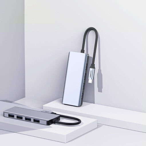 Recci RH06 Type-C to 4 USB3.0 + Micro Bağlantı Özellikli 5in1 USB Çoğaltıcı Hub - Görsel 8