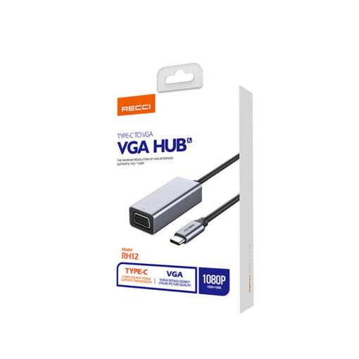 Recci RH12 VGA to Type-C Dönüştürücü Kablo - Görsel 4