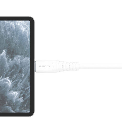 Recci RTC-P09CL Silicone Serisi 20W Hızlı Şarj Özellikli Type-C To Lightning PD Kablo 1.5M - Görsel 3