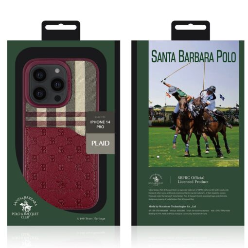 Santa Barbara Polo Racquet Club Plaid Kartvizitli Kapak - Görsel 8
