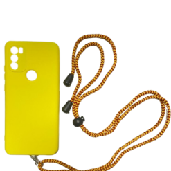 Sarı Kırmızı Telefon Boyun Askısı