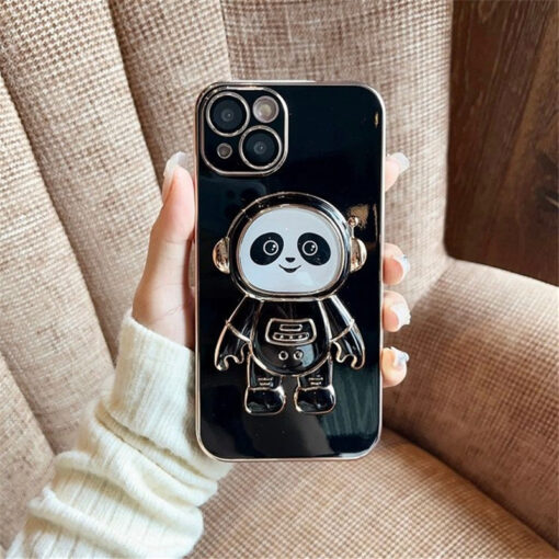 Astronot Panda Standlı Parlak Kılıf - Görsel 5
