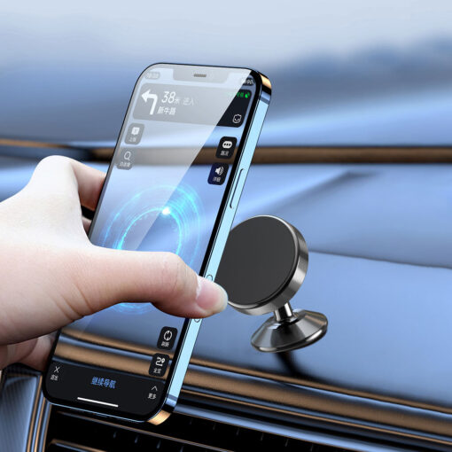 360 Derece Dönebilen Magnetik Düz Zemin Versiyon Araç Telefon Tutucu - Görsel 6