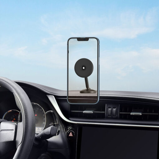 360 Derece Dönebilen Magnetik Düz Zemin Versiyon Araç Telefon Tutucu - Görsel 7