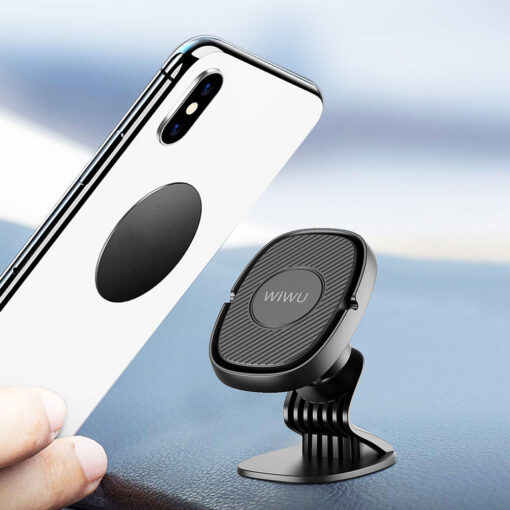 360 Derece Dönebilen Magnetik Düz Zemin Versiyon Araç Telefon Tutucu - Görsel 2