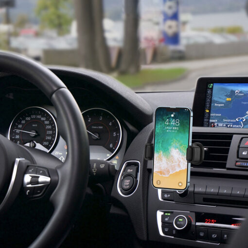 Otomatik Mekanizmalı Havalandırma Tasarım Araç Telefon Tutucu - Görsel 6