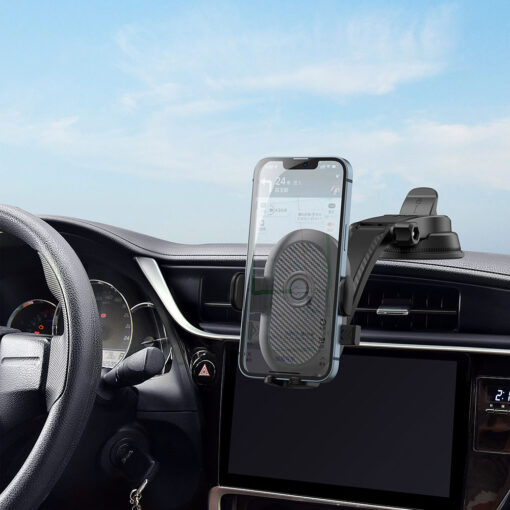 Otomatik Mekanizmalı Vantuzlu Tasarım Araç Telefon Tutucu - Görsel 6