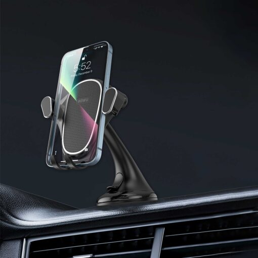 Wiwu CH019 Telefon Ağırlığı İle Çalışan Vantuzlu Tasarım Araç Telefon Tutucu - Görsel 8