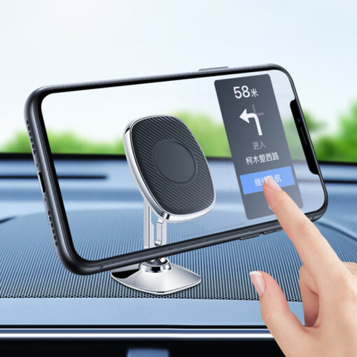 360 Derece Dönebilen Magnetik Düz Zemin Versiyon Araç Telefon Tutucu - Görsel 9