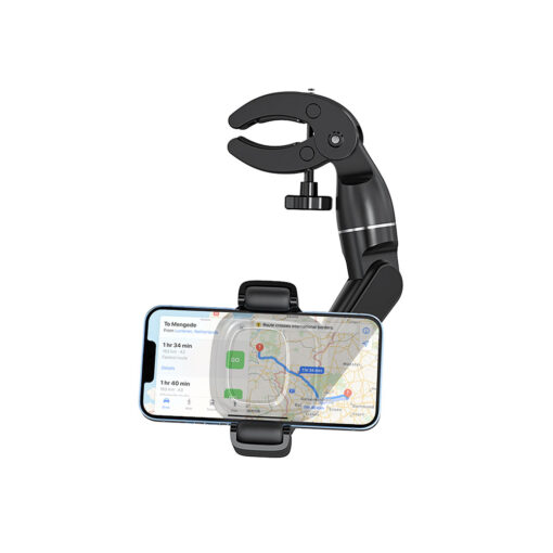 Wiwu CH039 Araç İçi Dikiz Aynası 360 Derece Dönebilen Oynar Başlıklı Telefon Tutucu - Görsel 5
