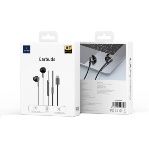 Wiwu EB316 Hi-Fi Ses Kaliteli Type-C Kulakiçi Kulaklık - Görsel 4
