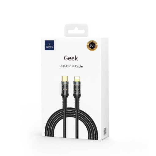 Geek Serisi Type-C to Lightning PD Data Kablo 30W 1.2 metre - Görsel 3