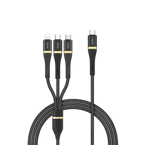 Elite Serisi 3in1 Type-C to Lightning – Type-C – Micro USB Ultra Hızlı Şarj Kablosu 100W 1.2M