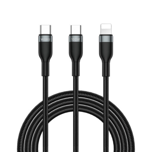 Concise Serisi 2in1 Type-C to Type-C - Lightning Data ve Şarj Kablosu 100W 1.2M